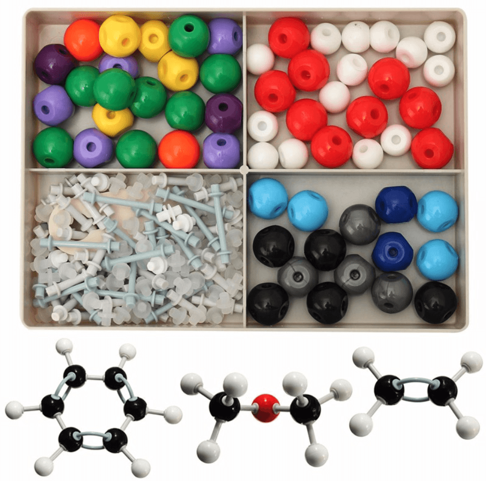 239 Pieces Molecular Model Atoms Bonds US Organic Chemistry Colorful Model Kit 