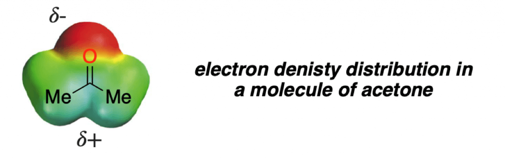 electron density map acetone