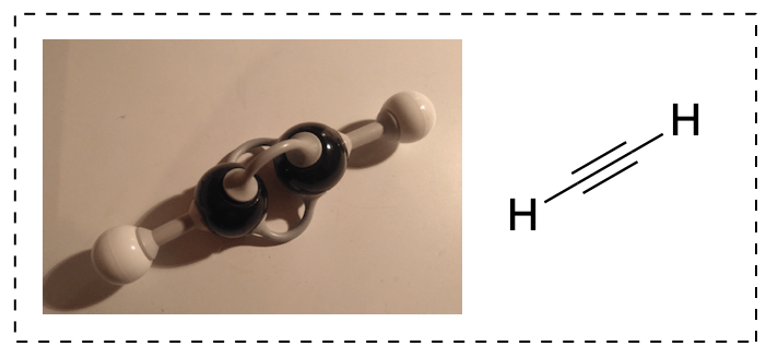 alkyne molecular model